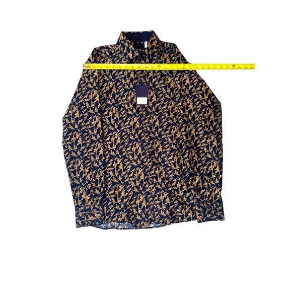 Silver Stone Long Sleeve Floral Design Button Down Shirt Size M Mens - Picture 4 of 7